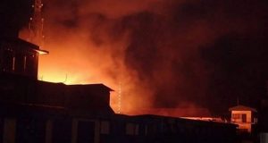 Un marché de de la Croix-des-Bossales a été détruit par le feu